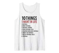 10 choses que je veux dans ma vie Le football, plus de football Débardeur