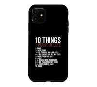 10 Choses Que Je Veux dans ma Vie Voitures Plus de Voitures Mécanique Voiture Coque pour iPhone 11