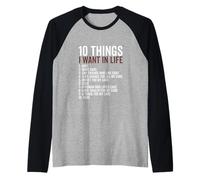 10 Choses Que Je Veux dans ma Vie Voitures Plus de Voitures Mécanique Voiture Manche Raglan