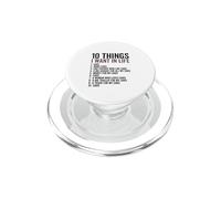 10 Choses Que Je Veux dans ma Vie Voitures Plus de Voitures Mécanique Voiture PopSockets PopGrip pour MagSafe