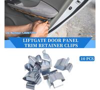 10 Clips De Retenue De Garniture De Panneau De Porte De Hayon Compatibles pour Volkswagen R32 08, En Métal Durable De Couleur Argentée, Clip De Ressort De Carrosserie Polyvalent