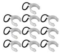 10 clips pour bâche de piscine - Ø 55 mm - Supports de piscine à cadre rond - Convient pour INTEX & BESTWAY - Film de protection de fixation