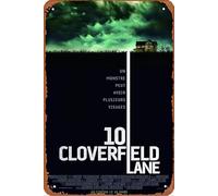 10 Cloverfield Lane Plaque en métal 20,3 x 30,5 cm Décoration murale vintage rétro