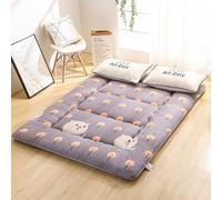 10 Cm D'épaisseur Matelas De Futon Japonais Portable Matelas De Camping Tapis De Couchage Tatami Soft Nonlip Tapis À Double Étage Tampon De Lit De Canapé De Canapé De Planche À Plancher Pliable