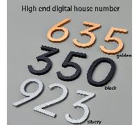 10 cm Numéro d'email 3D auto-adhésif, numéro de maison moderne, numéro d'adresse extérieure, numéro de maison, bureau, chambre d'hôtel, appartement, chiffres mixtes gratuits 0-9 Un ensemble (chiffres