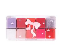 10-Color Jelly Lip Stain Palette, Professional Multi-Color Lip Creams For Long-Lasting Moisturizing Makeup For Dry Lips Multi-Color Lip Stain Palette, Smooth Long-Lasting Jelly Lip Glosses For Outdoor