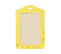 10 Colors ID Window Business Work Card Holder Leather for Case Badge Vertical Ty Passport Cover Clear Plastic