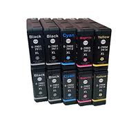 10 Compatible cartouches d'encre pour epson avec puce T7901 t7902 t7903 t7904 (4 x noir + 2 x Cyan + 2 x Magenta + 2 x Jaune) compatible avec epson
