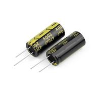 10 condensateurs électrolytiques en aluminium, haute fréquence, faible ± 10%, 25V, 35V, 50V, 63V, 80V, 100V, 160V, 200V, 250V, 450V, faible valeur de résistance(250V220UF 18x35)