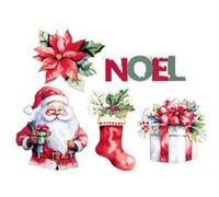 10 confettis bois motif noël 5-6cm multicolore - générique 000865400000099 Multicolore G