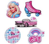 10 confettis bois poupée girly 5.5x4.5cm-6.5x3cm - générique 000878100000099 Rose G