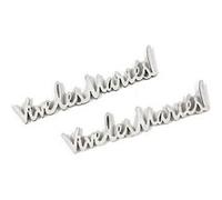 10 confettis de table vive les mariés 7 cm blanc - hobi dek0990b Blanc