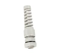 10 connecteurs de câble à décharge de traction M12, presse-étoupe spiralé en nylon PA66, connecteur de câble réglable 3-6.5mm IP68, connecteurs de serrage de câble avec joints et contre-écrou (blanc)