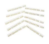 10 Cordes Cube ABS Or pour Affichage des Détail Compact | Blocs de Prix, Look Simple et Chic, pour Bijoutiers, Marchés et Stands Pop-up