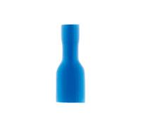 10 cosses clips femelles isolés Ø6,3mm - Bleu - Zenitech