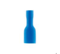 10 cosses clips femelles isolés Ø6,3mm - Bleu - Zenitech