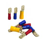 10 cosses clips mâles plats