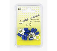 10 Cosses Rondes Bleues 8,4 Mm