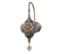 (10 Couleurs Applique Murale Marocaine Turque Lampe Murale en mosaïque de Verre Applique Murale à 1 lumière Lanterne Appliques murales pour la décoration de la Maison Salle à Manger Café Bar Allée