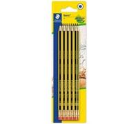 10 crayons graphite - HB - Embout gomme - Bois recyclé - Staedtler - Noris