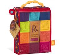 Btoys Blocs à empiler 10 cubes acidulés Rouge