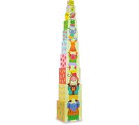 Vilac – Jouet d'éveil en bois – 10 cubes gigognes Mélusine – Bébés 12 mois+