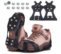 10 Denti Crampons, Crampons pour Chaussures Antidérapant, Universelles Crampons Pointes Antidérapent, pour Marche, Randonnée, Escalade, Size: L
