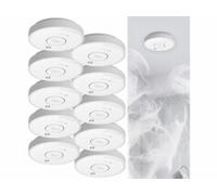 VisorTech : 10 détecteurs de fumée sans fil interconnectables RWM-470 G