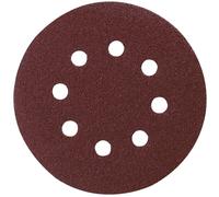Makita Disques abrasifs P-43533 Ø125 mm Grain 40 rouge auto-agrippant 8 trous – Lot de 10