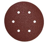 10 Disques abrasifs Diam. 150 mm auto-agrippant 6 trous (bois/métal) - MAKITA -P37524-180