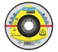 10 disques/plateaux convexes à lamelles zirconium SUPRA SMT 624 D. 115 x 22,23 mm Gr 40 - 322765