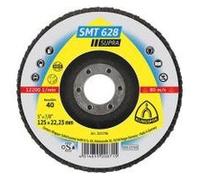 10 disques/plateaux plats à lamelles zirconium SUPRA SMT 628 D. 180 x 22,23 mm Gr 40 - 322803 G