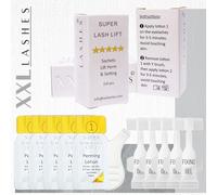 10 doses individuelles de rehaussement de cils et sourcils, 5 sachets gel permanent et 5 mini tubes lotion fixante, temps de réaction 2-5 min, végétalien