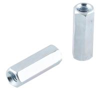 10 écrous de jonction pour tiges filetées en acier au carbone Easyfix M6