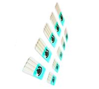 10 électrodes sérigraphiées 3 en 1 : électrode de travail en carbone, électrode auxiliaire et électrode de référence Ag/AgCl for l’analyse environnementale et alimentaire