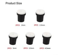 10 Embouts Céramique Sableuse 5 Gallons 2-4.5mm | Céramique blanche, jacket , pour usure réduite, débit stable, 5 tailles incluses