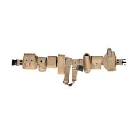 10 en 1 Ceinture de Combat Utilitaire, Ceinturon gendarmerie, Ceinture Tactique Militaire Fine, avec des Poches Détachables, pour Chasse Police Airsoft Militaire Armée Extérieur