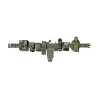 10 en 1 Ceinture de Combat Utilitaire, Ceinturon gendarmerie, Ceinture Tactique Militaire Fine, avec des Poches Détachables, pour Chasse Police Airsoft Militaire Armée Extérieur