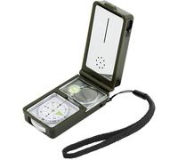 10 En 1 Multifonction Boussole, Outil Survie Compass Compact Avec Éclairage Led Outil En Plein Air Pour Voyage, Randonné, Exploration Etc
