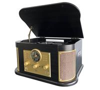 10-en-1 Platine Vinyle avec Bluetooth, CD, Radio FM, Encodage USB/SD, Haut-parleurs Stéréo Intégré, Entrée Auxiliaire, Sortie RCA, Line Out