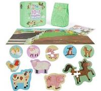 10 en 1 pour Tout-Petits de 18 Mois et Plus - Puzzles de Ferme avec des Animaux G