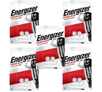 10 Energizer LR44 / A76 / AG13 pile bouton longue durée