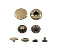 10 Ensembles 10-20Mm Boutons-Pression En Laiton Métallique Couture Sacs À Vêtements En Cuir Pack Boutons-Pression Bouton De Couture Attaches À Pression, C-17mm, Taille unique