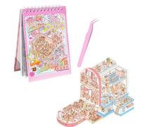 10 ensembles d’autocollants 3D maison miniature avec pince - bricolage scène cosy - activité créative relaxante pour adultes et enfants - décoration livre et intérieur