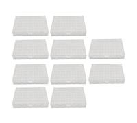 10 ensembles de bobines en plastique transparent transparent avec étui pour machine à coudre 360 pièces bobines vides légères 10 pièces étuis de rangement durables accessoires