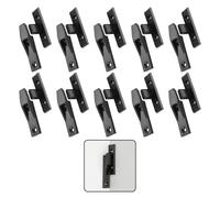 10 Ensembles De Boucles De Connexion Noire, Clips De Bain Plug-In, Multifonction, Support De Base Créatif, Connecteur Snap Du Panneau Mural.