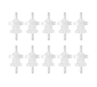 10 ensembles de connecteurs de cloison barbelés filetés ensemble de connecteurs de tube durables raccords de tuyau polyvalents et durables paroi intérieure lisse en plastique