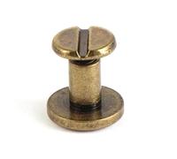 10 ensembles de Rivets à ongles en forme cœur, bricolage artisanat, vis laiton, bouton tissu, décoration artisanale cuir, vêtement Scrapbooking(Bronze-8mm)