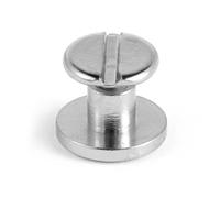 10 ensembles de Rivets à ongles en forme cœur, bricolage artisanat, vis laiton, bouton tissu, décoration artisanale cuir, vêtement Scrapbooking(Silver-5mm)