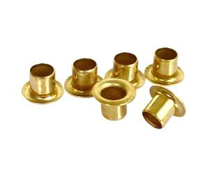 10 ensembles de rivets creux en laiton, écrous d'insertion, Circuit imprimé œil poulet cuivre, clous tubulaires pour les loisirs créatifs(M4x4mm(50pcs))